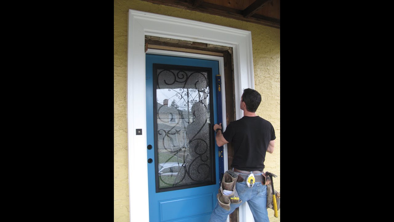 How to replace an entry door on an old home with MyFixitUpLife YouTube