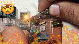 Electronic board explosion