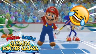 I'M SIMPLY TOO GOOD (Mario & Sonic at the Olympic Winter Games Funny Moments)