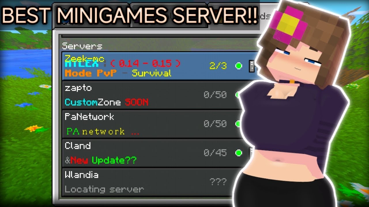New Survival/Minigames Server For Minecraft 0.15.10 AND Craftsman 
