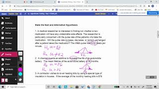Hypothesis Testing for Means - Day 1 - Part 1