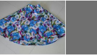 Long umbrella cut baby skirt cutting and stitching/ new umbrella cut skirt for baby