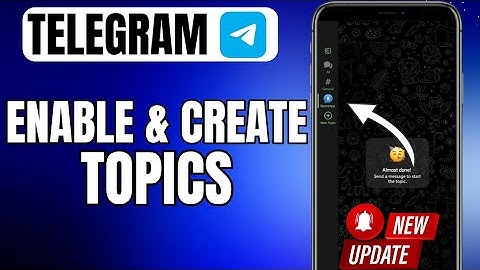 How To Enable Topics On Telegram  | Create Telegram Topics | New Update