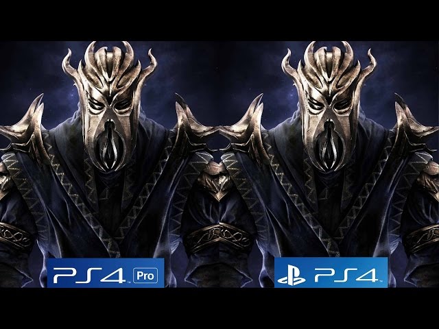 4K/60FPS] Skyrim Remaster: PS4 vs PS4 Pro 4K vs PS4 Pro 1080p