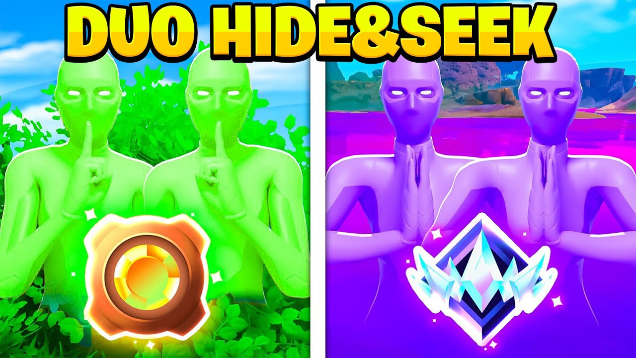 UNDERCOVER in DUO RANKED HIDE&SEEK #fortnite