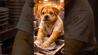 The puppy doesn't have money to study 😭🐶#shorts #animation