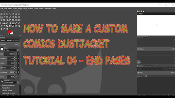 How to make a custom comics dustjacket - Tutorial 04 - End Pages