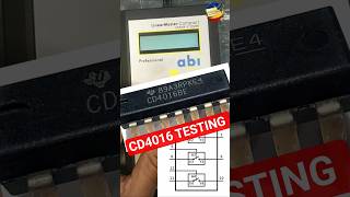 CD4016 IC Testing with LinearMaster IC Tester | Fast IC Check #shorts CD4016 IC Testing with LinearMaster IC Tester | Fast IC Check #shorts