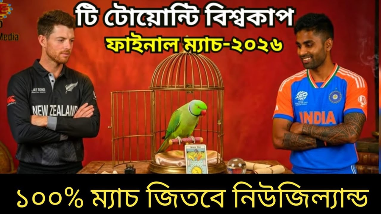১০০% ভারতের বিপক্ষে ম্যাচ জিতবে নিউজিল্যান্ড ফলাফল ফাঁস করলো জ্যোতিষী টিয়া ।