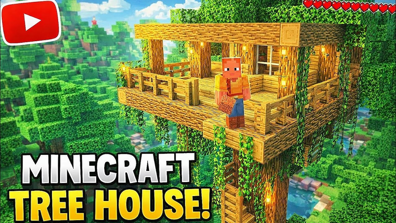 I Build A Tree House Day 1 | Noob Player Minecraft Video | Oko Gaming India 