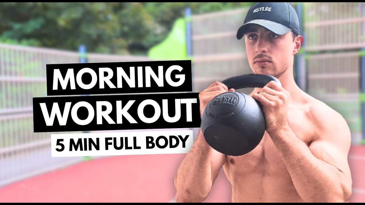 5 MINUTE MORNING KETTLEBELL WORKOUT | Full Body & One Kettlebell Only
