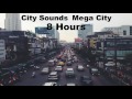 City sounds  mega city  traffic horns people ambience