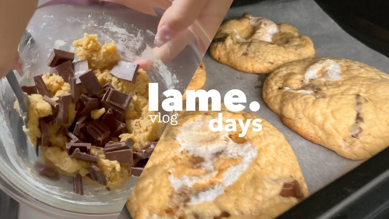 はじめてのチョコチャンククッキー、ちょっと不安なバレンタイン🍪｜ゆるお菓子作りVlog