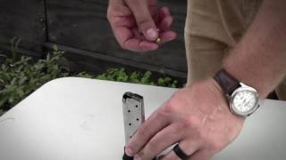 Techniques on how to load ammunition into your handgun magazine.