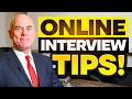 Online Interview Preparation and Execution