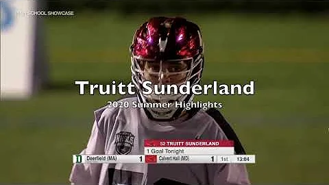Truitt Sunderland 2020 Summer Lacrosse Highlights ...