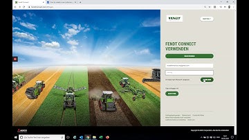 Fendt Connect: Account anlegen