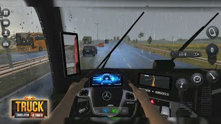 Truck Simulator: Ultimate - Realistic Rain & Escort Delivery GamePlay HD