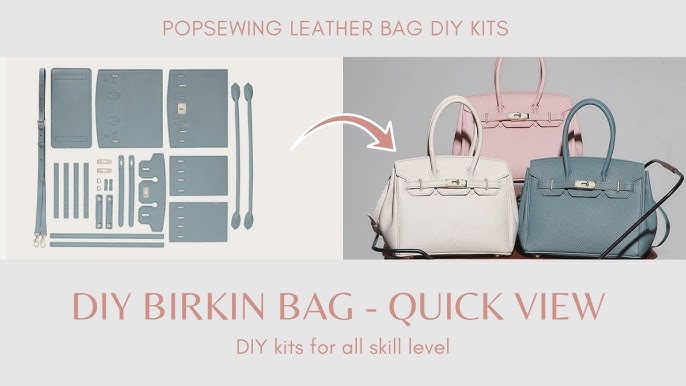 Leather Puzzle Bag DIY Kit - Luxury Leather Bag DIY Kits POPSEWING