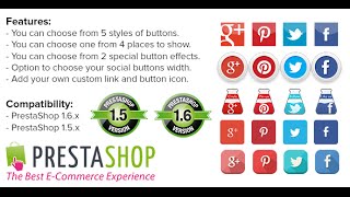 Prestashop Social Network Icons