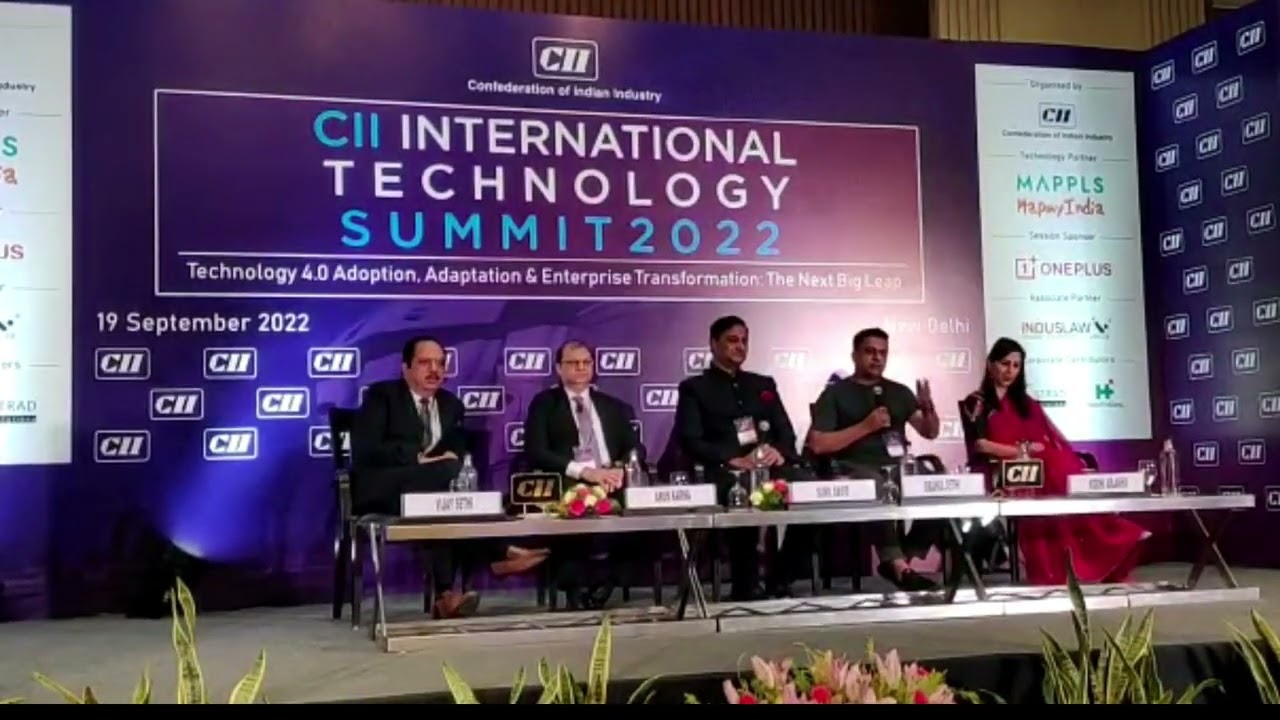 Rrahul speaking Engagement at CII international technology summit 2022