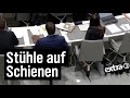 Realer Irrsinn: Stühle auf Schienen im Landtag Niedersachsen | extra 3 | NDR