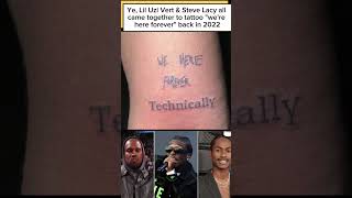 Ye, Lil Uzi Vert &amp; Steve Lacy all came together to tattoo "we're here forever" back in 2022
