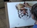 Watercolor demonstration by Marek Yanai - Portrait of Romi