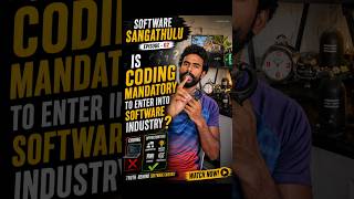 “Coding Mandatory Aa Software Industry Lo? 🤔💻”#ytshorts