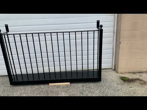 Dec-Iron Faux steel balconies 12" to 18" deep; by Tehe Balcony Company Inc. Roman Plain Picket Style