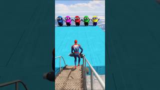 GTA 5 Epic Water Ragdolls Spiderman Jump/Fails 😂 Ep 232 #shorts #ytshorts