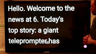 How to use a Promethean ActivPanel as a giant teleprompter
