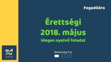 Informatika érettségi - programozás: 2018. május idegen nyelvű feladat * Python