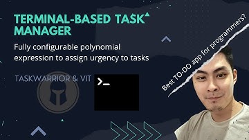 Taskwarrior: Terminal-based task management for getting things done (GTD) | Productivity tutorial