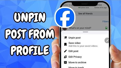 How To Unpin Post From Profile aon Facebook - (EASY GUIDE)