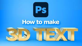 How to make text 3D in Photoshop 2026 (Firefly Generative Fill)