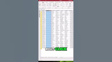 Quick and Easy Way to Remove Fields in Microsoft Access #shorts