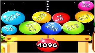 Drag & Merge - 2048 Balls - Gameplay Walkthrough - reach 2048 |update 1.6.5| screenshot 2