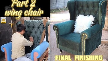 "Diy wing chair upholstery - Part 2 | Upholstery & Finishing | Sofa Lab"