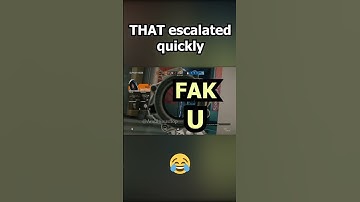 That escalated quickly 🤣 #shorts #rainbowsix