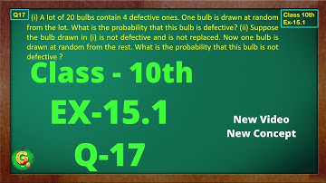 Ex 15.1 Q17 Class10 | Probability | Exercise 15.1 | Class10 Math | Class10 Ex 15.1 Q17 | Green Board