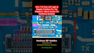 Vivo Y70 Plus LCD Light &amp; Display Problem Fix | No Graphics / Black Screen Fix Hardware Solution