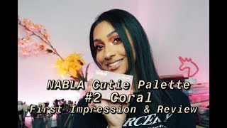 NABLA Cutie #2 Coral Palette | First Impression & Review | Nalanie