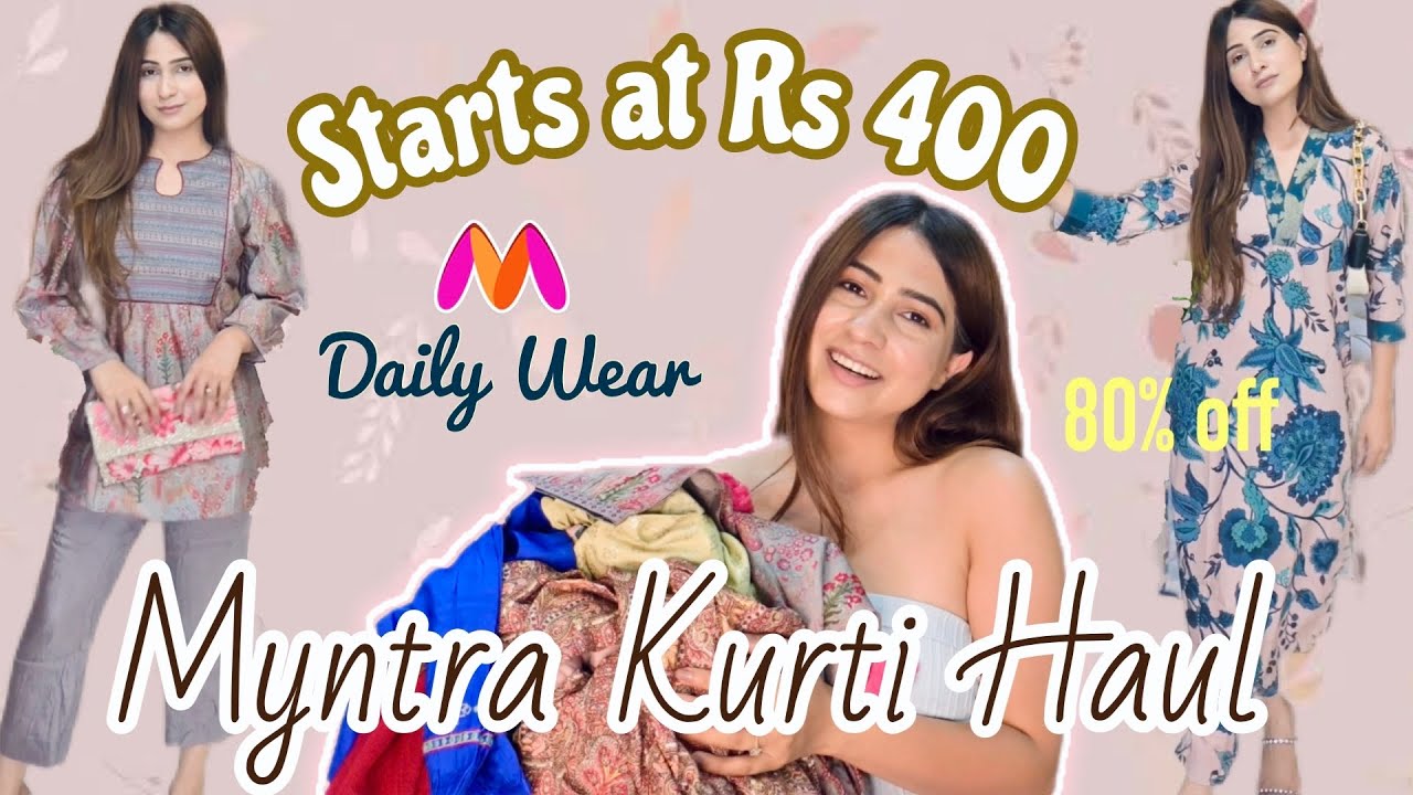 Myntra EROS Sale | Stylish KURTIS For Office / daily / Party wear upto 80%  off | fashion fusions - YouTube