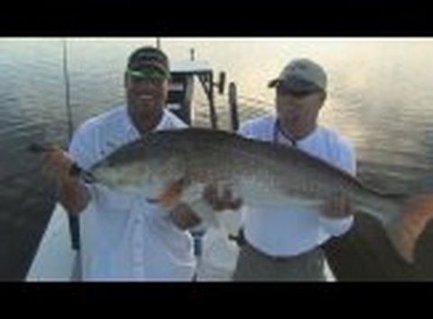 bass fishing at night Giant Pig Redfish 35 plus pounds! HD Chew On This http://chewonthis.tv