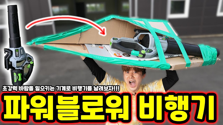 초강풍 파워블로워로 비행기를 만들어보았습니다! 바람만 강하면 잘 날아갈까?!