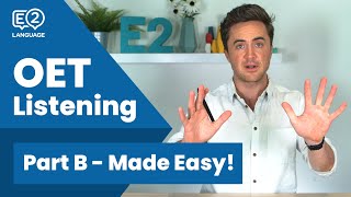 Oet Made Easy Listening Part B Questions With Jay