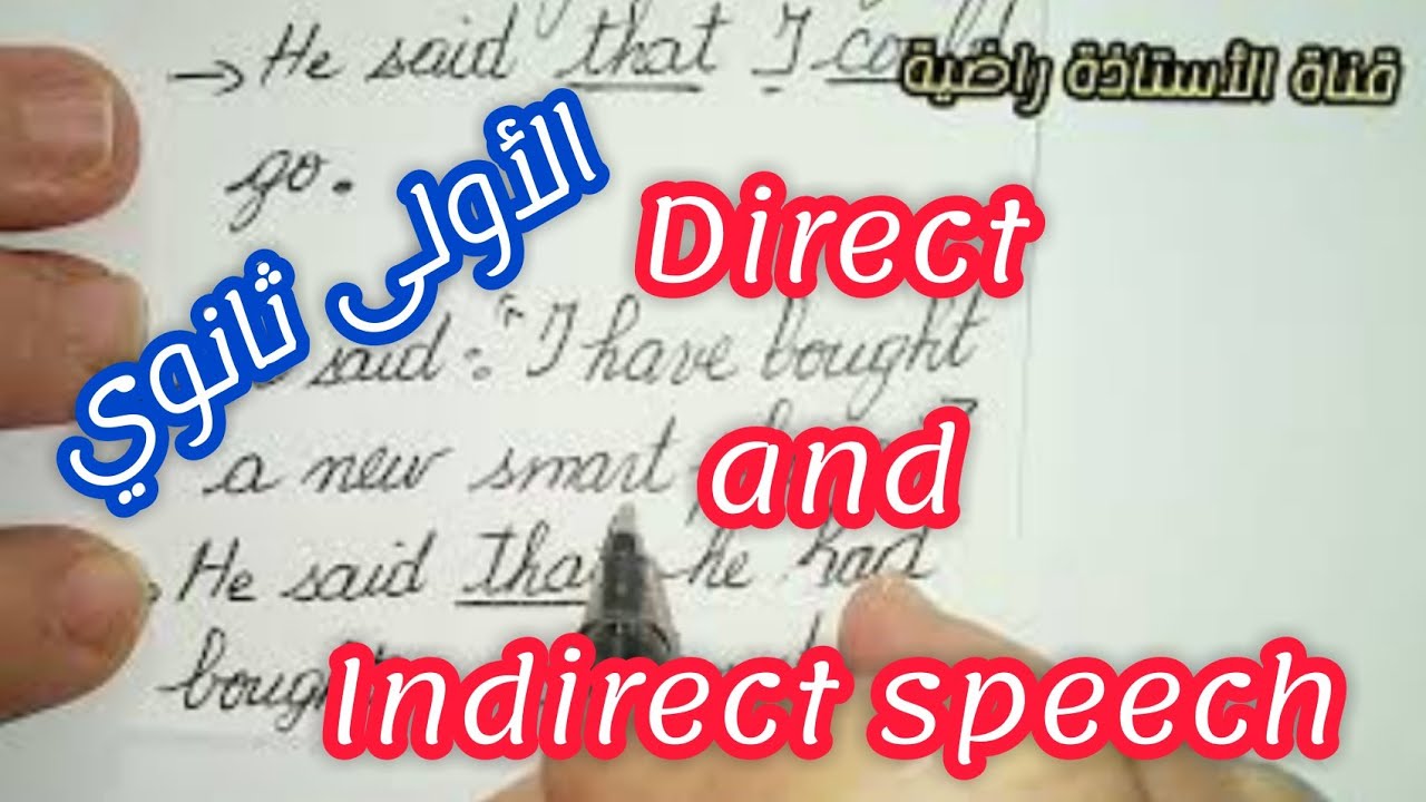 Direct and  indirect (Reported) speech