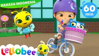 Belajar Naik Sepeda yuk | Lellobee City Farm | Kartun Anak Anak | Moonbug Kids Indonesia