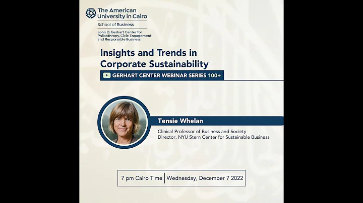 Session #109: Insights and Trends in Corporate Sus...